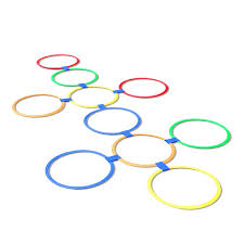Тренировочные кольца со стяжками (28 см, 10 колец+10 стяжек)