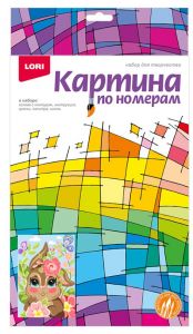 Картина по номерам для малышей "Весенний зайчик"