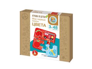 Пазлы из дерева. Мои первые пазлы "Цвета" 48 эл