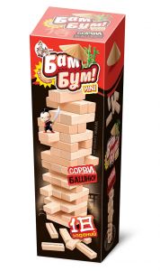 Игра для всей семьи "Бам-Бум mini" (падающая башня) арт.02790