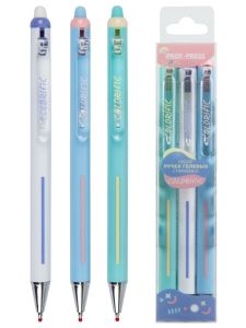 Набор стираемых гелевых ручек, СИНИЕ чернила,COLORIFIC