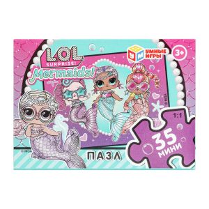 ЛОЛ. Русалки. Пазлы классические в коробке. 35 деталей