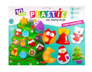 Пластик на липучках "Новогодняя елка" 10KOR PLASTIC 04314