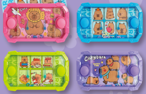 Игра с кольцами прямоугольная Капибары 4 цвета