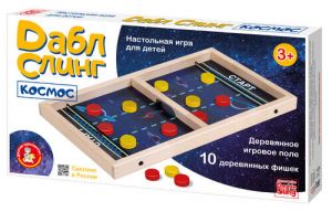 Игра настольная деревянная Дабл Слинг "Космос" (мини) 02379