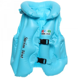 Жилет надувной голубой. Летние игры