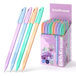 Ручка шариковая ErichKrause U-108 Stick Pastel Bloom 1.0, Ultra Glide Technology, цвет чернил синий 
