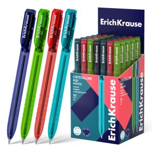 Ручка шариковая автоматическая ErichKrause Crystalline Matic Reef 0.7, цвет чернил синий 