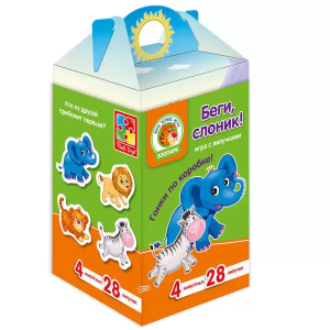 Игра с липучками "Беги, слоник!" VT1312-02