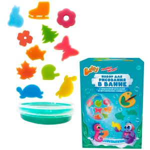 Мыльная краска детская с штампами цвет ИЗУМРУДНЫЙ