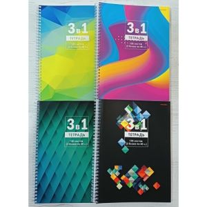 Тетрадь КЛЕТКА А4 120л. МИКС 