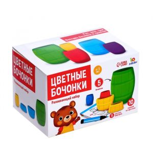 Развивающий набор «Цветные бочонки» 7025472