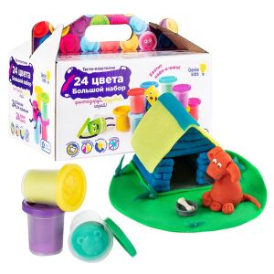 Набор для детской лепки "Тесто-пластилин 24 баночки"