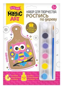 Роспись по дереву "Совушка" (разделочная доска, малый конверт) 04443