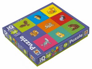 IQ Пазл МАКСИ Вкладыши 18 эл. Мои лесные животные 1+