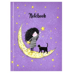 Записная книжка ДЕВОЧКА НА ЛУНЕ