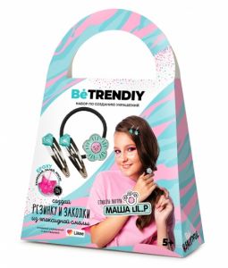 Набор с эпоксидной смолой "Be TrenDIY", Резинка и заколки by Masha LIL P