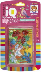 Умные кубики. Шумелки. 6 штук. Сказочные птички