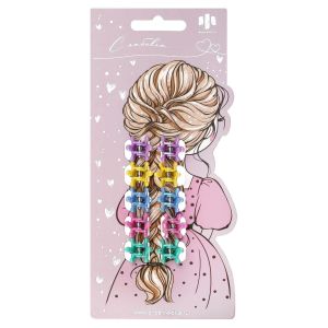 Набор заколок для волос «крабик» КОРОНЫ 10шт.