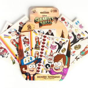 "Наклейки переводные" Gravity falls 50 переводок   