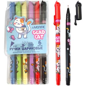 Набор ручек шариковых 6 цв.