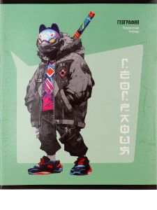 TM Prof-Press Тетрадь КЛЕТКА 48л. ГЕОГРАФИЯ «МАНГА» стандарт, твин-лак