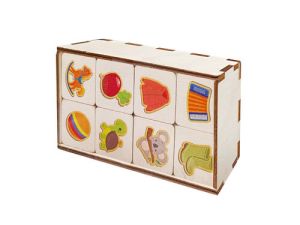 Игра настольная деревянная "Мемо" (парные картинки)