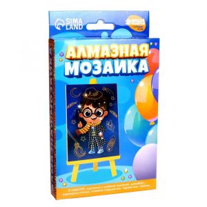 Алмазная мозаика для детей "Время волшебства", 10х15 см 7402660