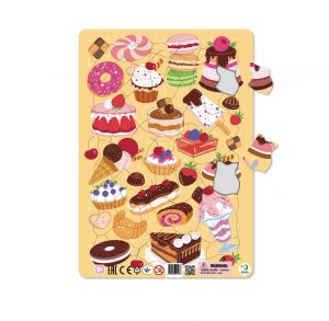 Пазл в рамке "Вкусности", 53 элемента