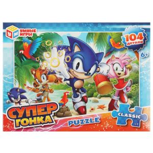 Супергонка. Пазлы классические. 104 детали