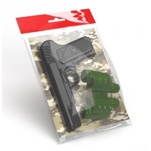 Оружие пластиковое Пистолет. Бинокль 02334