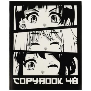 Тетрадь, 48 листов, клетка, диз 4, аниме TIK TOK GIRL