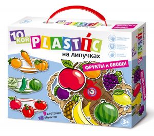 Пластик на липучках «Фрукты и овощи»