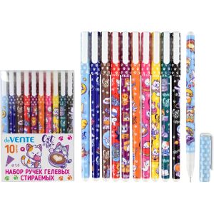 Набор гелевых ручек стираемых Из жизни котиков