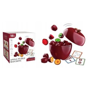 Набор-сортер с играми Красное яблоко APPLE PUZZLE MATCHING