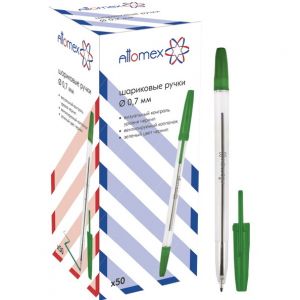 Ручка шариковая "Attomex" зеленая