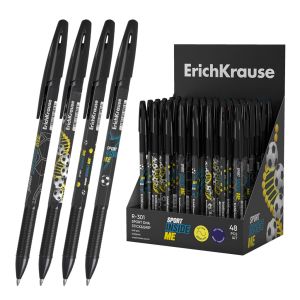 Ручка шариковая ErichKrause R-301 Stick&Grip Sport DNA 0.7, цвет чернил синий