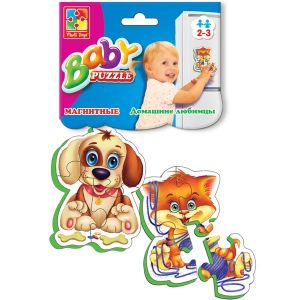 Мягкие магнитные Baby puzzle "Домашние любимцы"