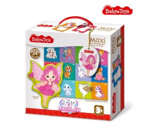 Пазлы MAXI "Милашки" 24 эл Baby Toys (поле 61х47см) 02509