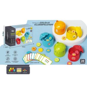 Игра-сортер "Фишки по бочкам" Colour classification 