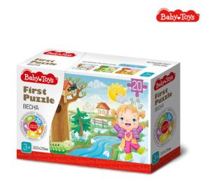 Пазл First Puzzle "Времена года. Весна" 20 эл Baby Toys 04159