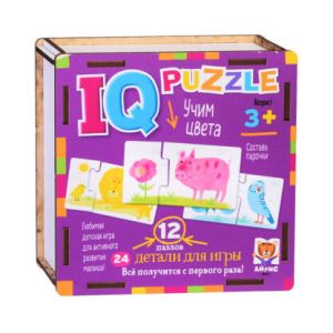 IQ Пазл деревянный.3+ Учим цвета