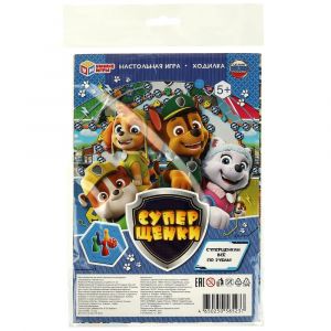 Суперщенки. Настольная игра-ходилка на блистере.