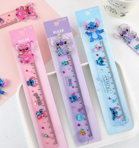 Линейка 15 см в ассортименте пластик