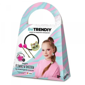 Игрушка для детей "Be TrenDIY",Резинка и заколки золото