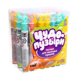 FUNNY TOYS Мыльные нелопающиеся пузыри «Разные формы», Микс