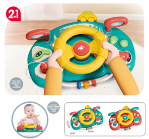 Детский музыкальный руль 2 в 1 DRIVING TOY
