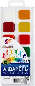 Акварель "Классика" 12цв. б/к