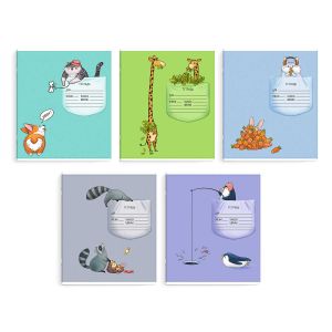 Тетрадь школьная ученическая, 12 л, линия, УЮТНЫЕ КАРМАШКИ