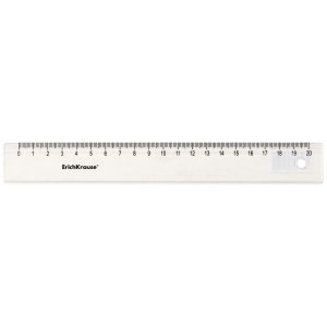 Линейка пластиковая ErichKrause Clear, 20см, прозрачный 